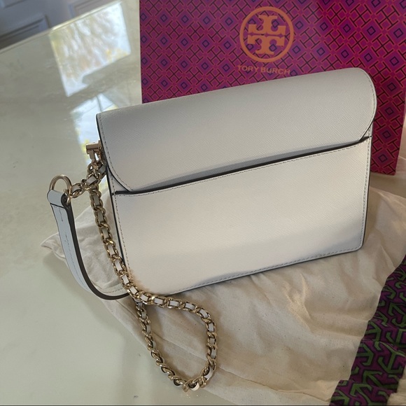 TORY BURCH Robinson Convertible Shoulder Bag Birch - Picture 12 of 12